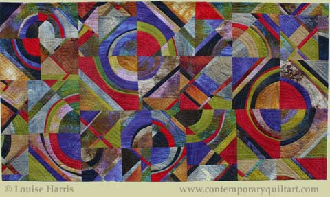 Image of "Breaking Away" quilt by Louise Harris.
