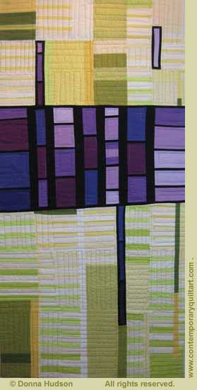 Image of "Innovate, Inaugurate, Initiate #3" quilt by Donna Hudson
