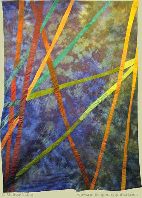 Image of "Walking Sticks" quilt by Melisse Laing.