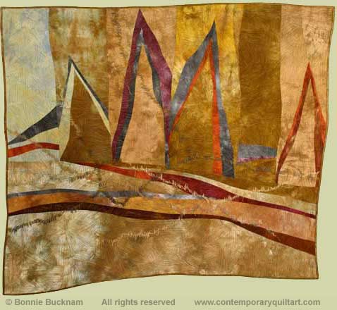 Image of "Geology 4" quilt by Bonnie Bucknam