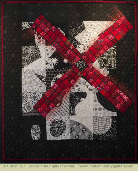 Image of "Moulin Rouge Deux" quilt by Christina Fairley Erickson