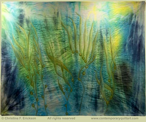 Image of "Seeking Sunlight" quilt by Christina Fairley Erickson