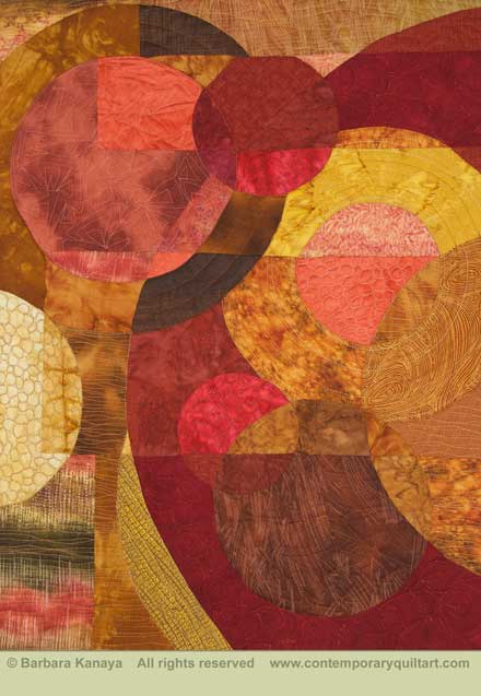 Image of "Circle Play II" quilt by Barbara Kanaya