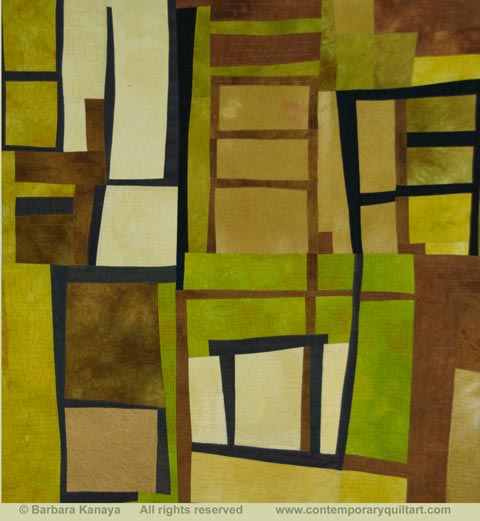 Image of "Shoji" quilt by Barbara Kanaya