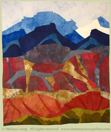 Image of "Black Mesa Landscape" quilt by Melisse Laing