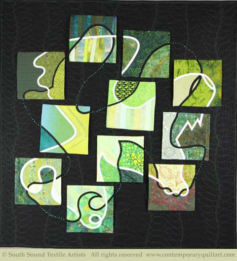 Image of "Continuity 4" quilt by South Sound Textile Artists group