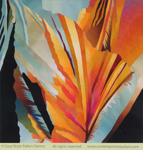 Image of "Citrus Abstraction" quilt by Caryl Bryer Fallert Gentry