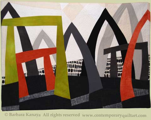 Image of "Pathways" quilt by Barbara Kanaya