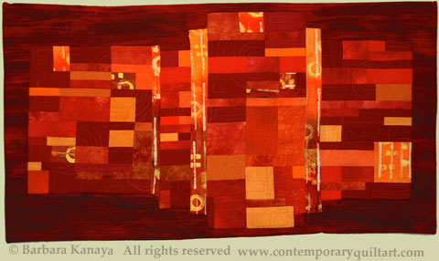 Image of "Sunrise, Sunset" quilt by Barbara Kanaya