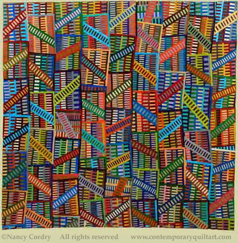 Image of "Crazy Dang Genes" quilt by Nancy Cordry