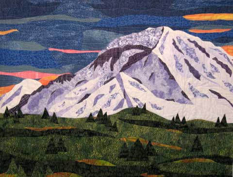Image of "Tahoma" quilt by Donna Hudson.