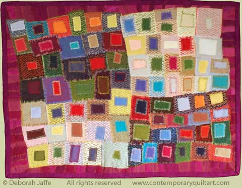 Image of "Groovy 1968" quilt by Deborah Jaffe