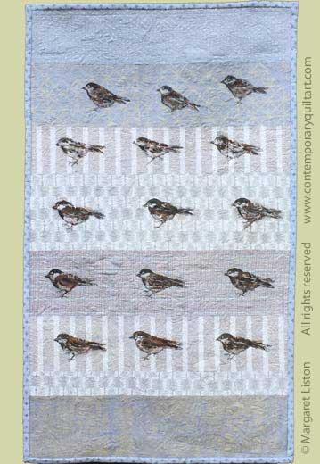 Image of "Fifteen Birds" quilt by Margaret Liston