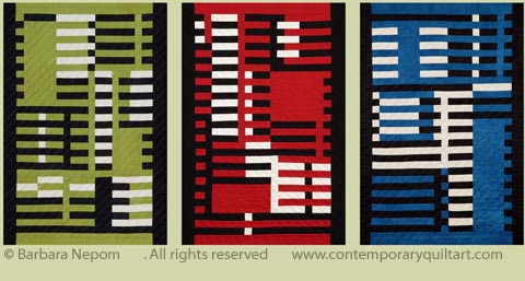 Image of "Barely Bauhaus" quilt by Barbara Nepom