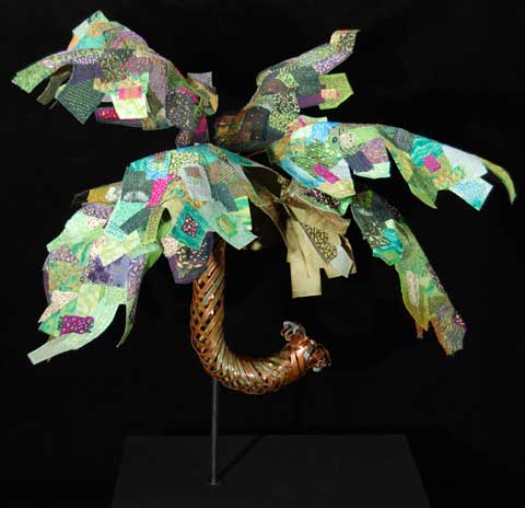 Image of "I Wish My Umbrella Was a Palm" quilt by Lynne Rigby (juror)