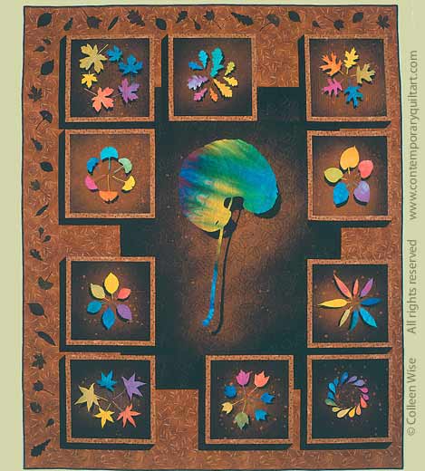 Image of "Botanica" quilt by Colleen Wise