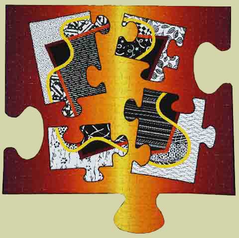Image of "The Missing Piece" quilt by Bonny Brewer and Barbara J. Fox