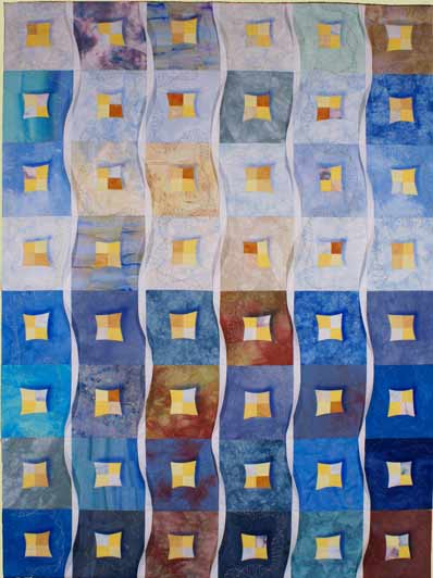 Image of "Winter" quilt by juror Lisa Jenni