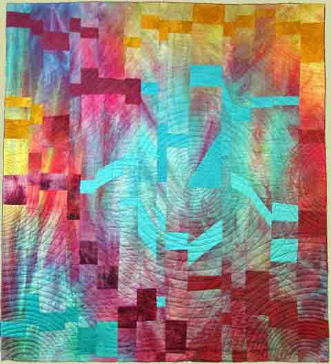 Image of "Healing I" quilt by Melisse Laing