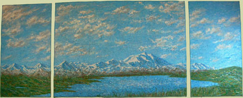 Image of "Leaving Denali" quilt by Jennifer Livingston