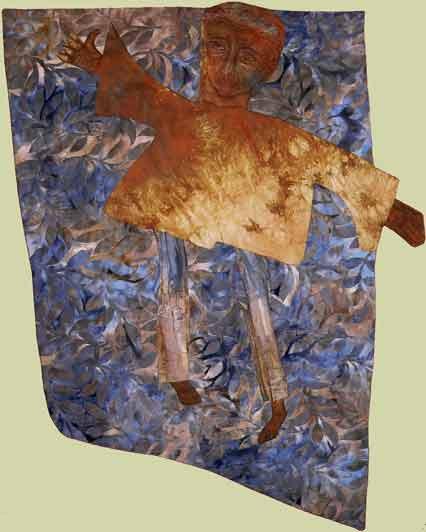 Image of "Catching a Ride" quilt by Roxane Stoner