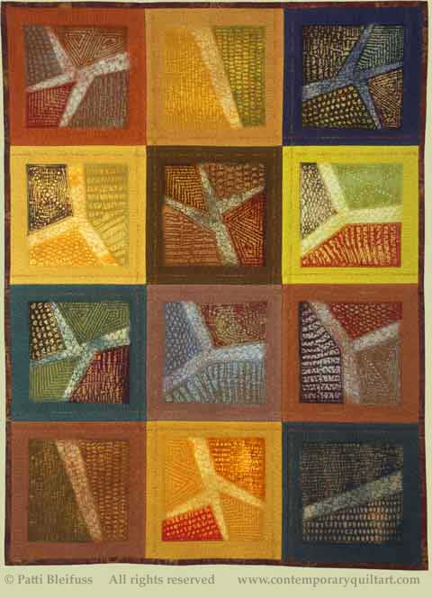 Image of "Propagation" quilt by Patti Bleifuss