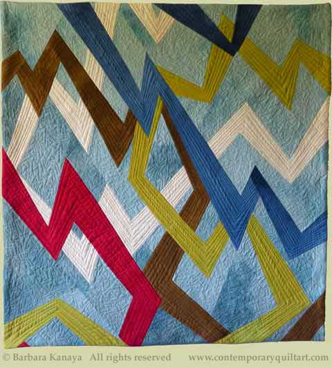 Image of "Yes, No, Maybe" quilt by Barbara Kanaya