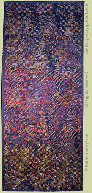 Image of "My Brain at Chuck E. Cheese's" quilt by Katherine Sylvan