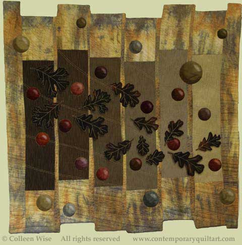 Image of "October" quilt by juror Colleen Wise.