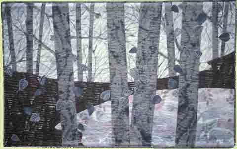 Image of "Wintercreek" quilt by Karen Perrine