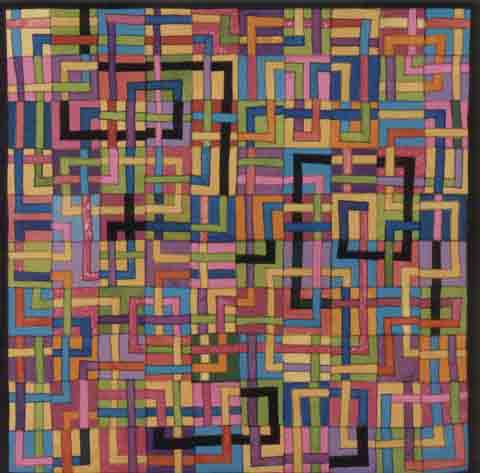 Image of "Irregular Thought Patterns" quilt by Sally Sellers
