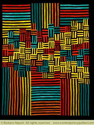 Image of "Cross Purposes" quilt by Barbara Nepom