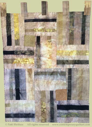 Image of "Fallen Glory" quilt by Patti Bleifuss, juror