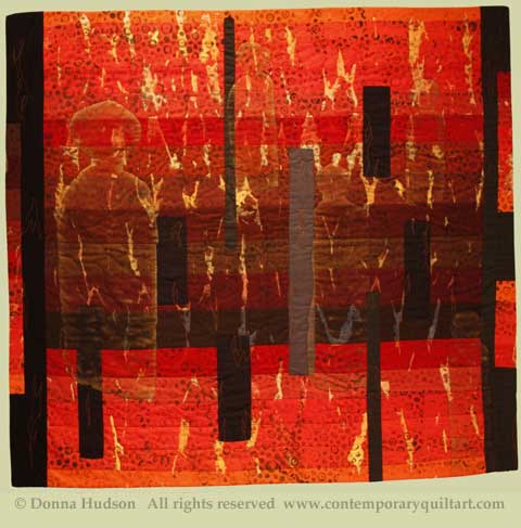 Image of "Secrets of the Old Ones" quilt by Donna Hudson 