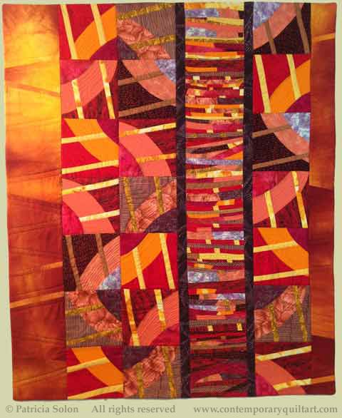 Image of "Shards" quilt by Patricia Solon