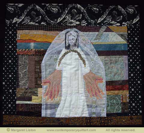 Image of “La Virgen de las Manos” quilt by Margaret Liston