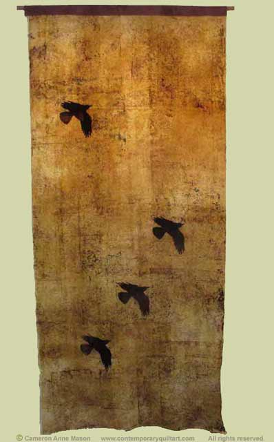 Image of “Seen/Unseen: Birds Three” art cloth by Cameron Anne Mason