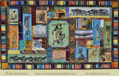 Image of “African Quilt” quilt by Nicole McHale