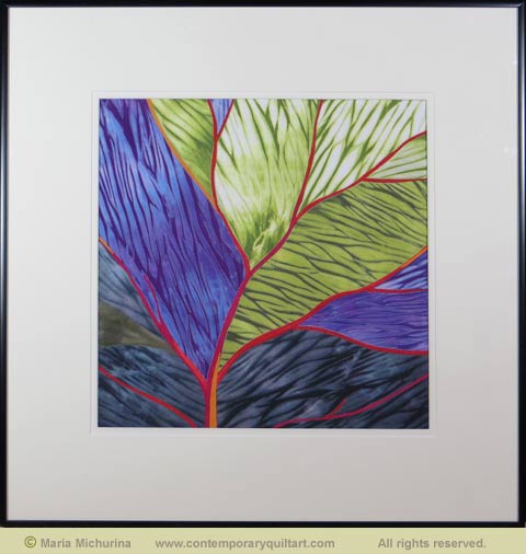 Image of “Leaf” quilt by Maria Michurina