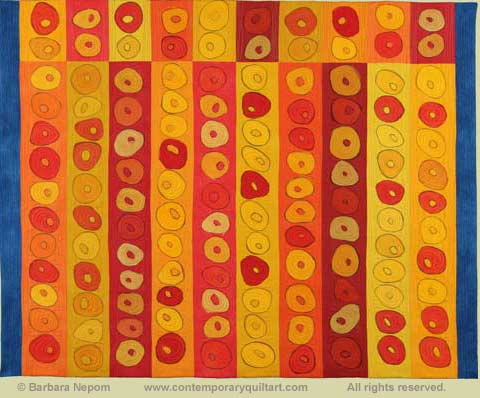 Image of “Hot Wheels” quilt by Barbara Nepom
