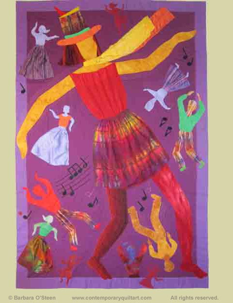 Image of “Goddess of Dance” quilt by Barbara O’Steen