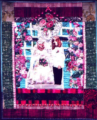 image of quilt titled "The Wedding" by Margaret Ann Liston © 2001