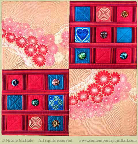 Image of quilt titled "Adjacent Cultures" by Nicole McHale © 2014