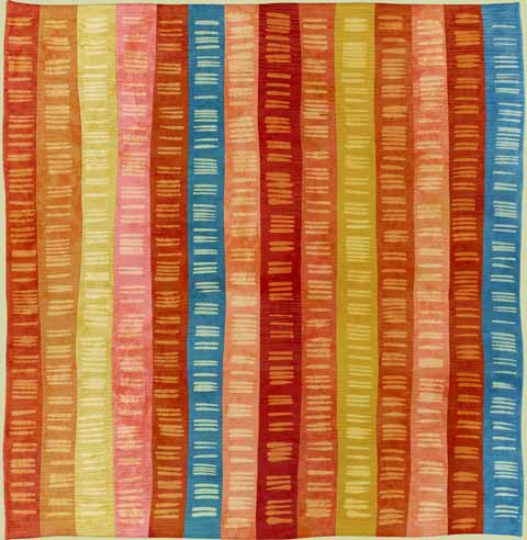 Image of "Markers" quilt by Barbara Nepom