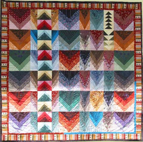Image of "On the Freeway" quilt by Pat Solon