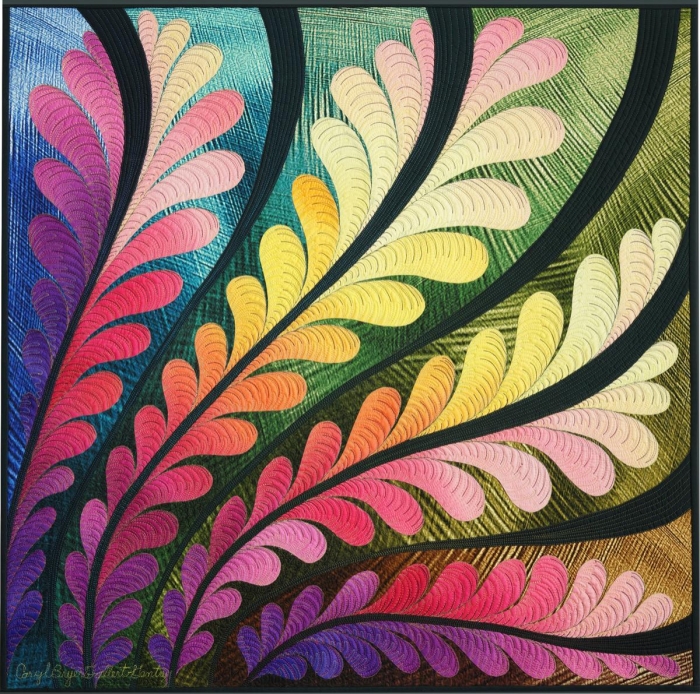 Chromatic Feathers 2 by Caryl Bryer Fallert-Gentry   