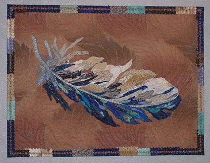 Blue Feather for Jean by Sonia Grasvik